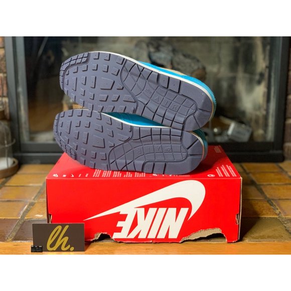 Size 9.5 Nike Air Max 1 PRM Corduroy “Baltic Blue” Athletic Sneakers FB8915-400 - Picture 6 of 8